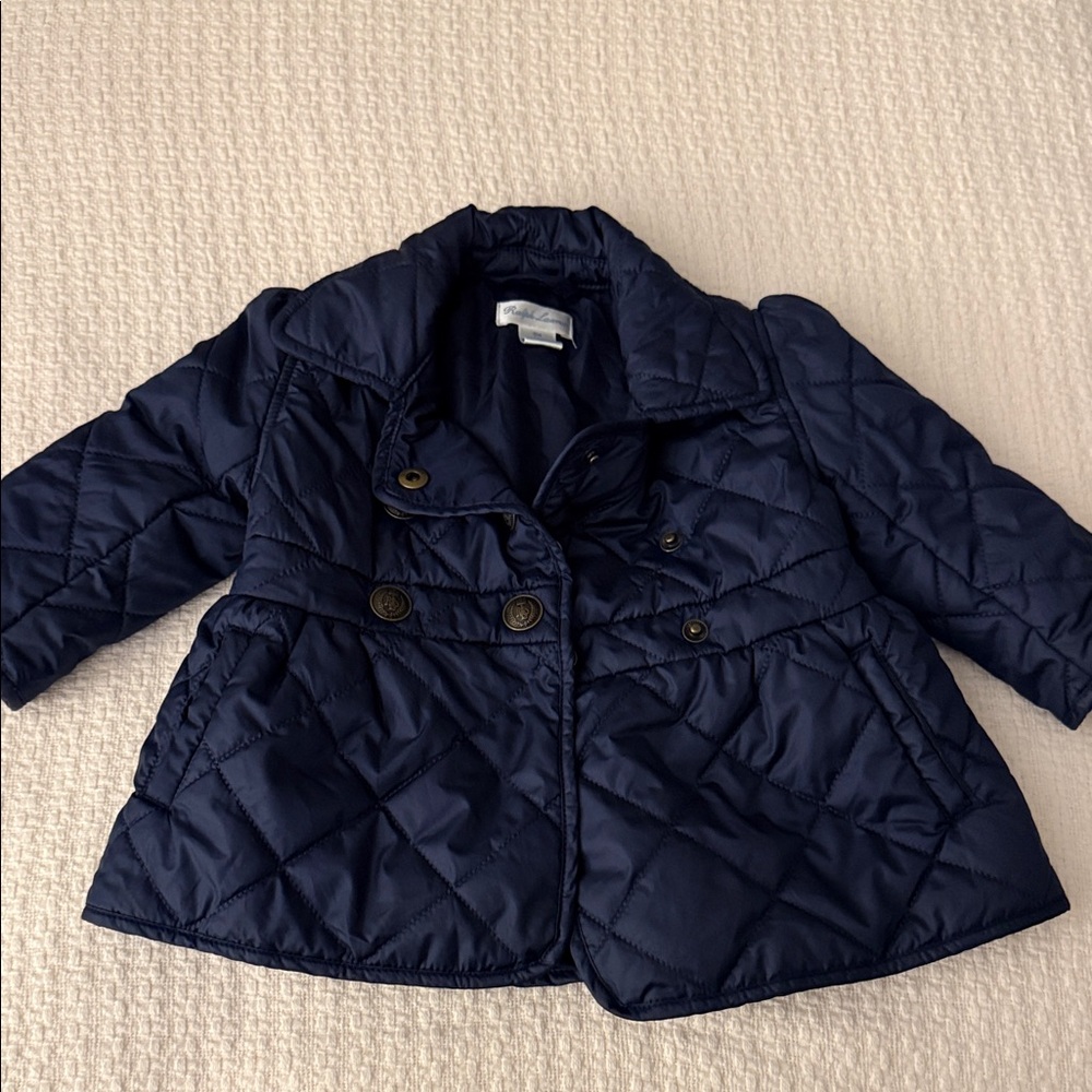 Ralph Lauren Kids Navy Puffer Jacket